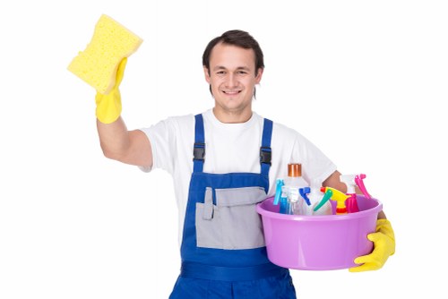 Graphic showing keyboard navigation support on a cleaners website
