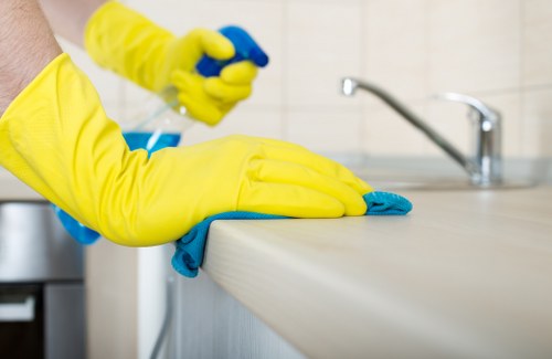 Close-up of carpet cleaning equipment used for pet stain removal