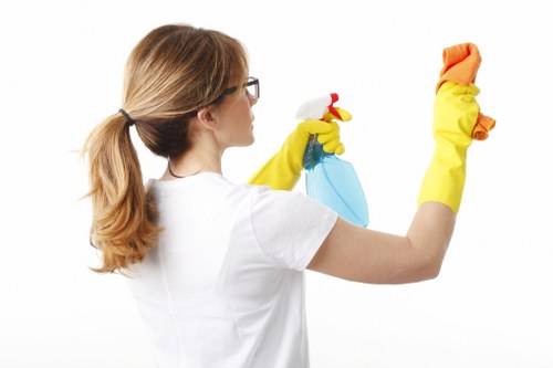 Local cleaning team preparing a Highbury property for new occupants