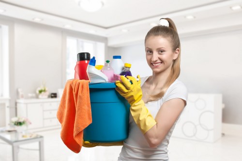 Curtain fabric inspection and gentle cleaning preparation in Highbury